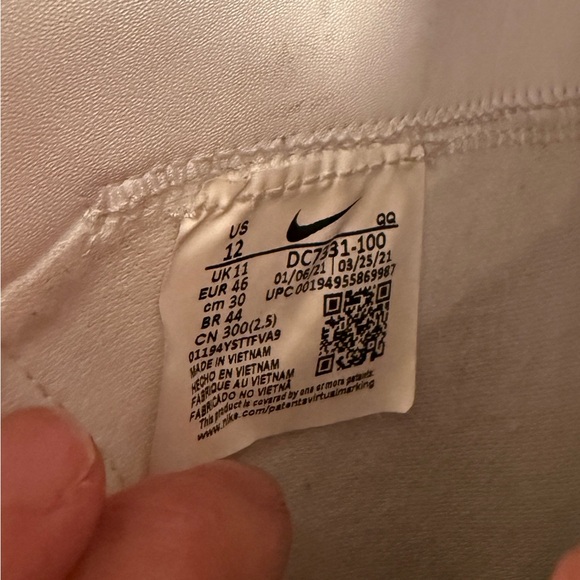 NIKE Men’s Splatter Paint Blazer High Tops Size 12 - Picture 7 of 7